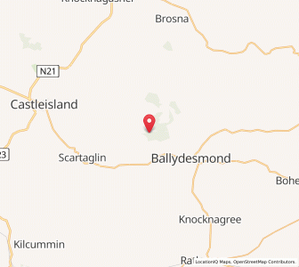 Map of Glanawaddra, MunsterMunster