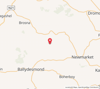 Map of Glasheenanargid, MunsterMunster