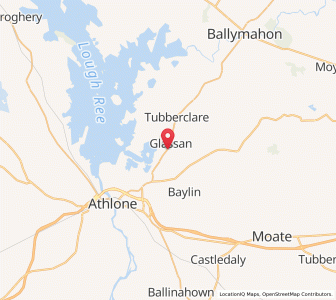 Map of Glassan, LeinsterLeinster