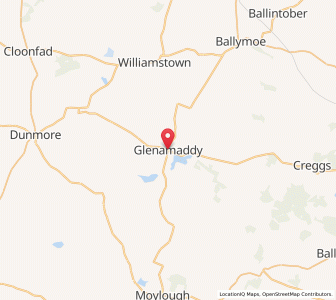 Map of Glenamaddy, ConnaughtConnaught