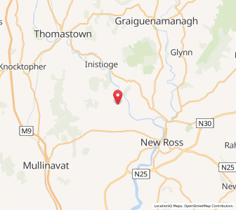 Map of Glenballyvally, LeinsterLeinster