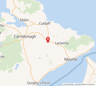 Map of Gleneely, UlsterUlster