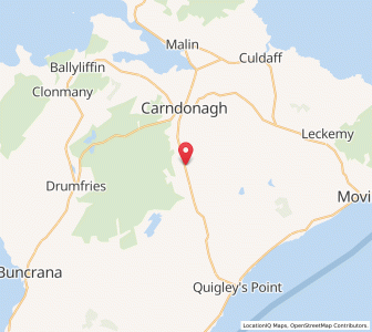 Map of Glentogher, UlsterUlster