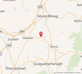 Map of Goresbridge, LeinsterLeinster