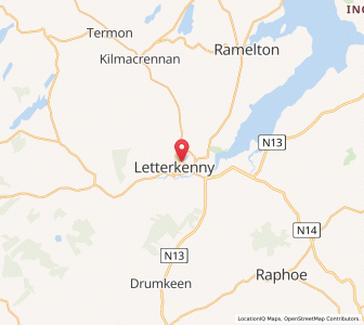 Map of Gortlee, UlsterUlster