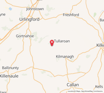 Map of Gortnagan Cross Roads, LeinsterLeinster