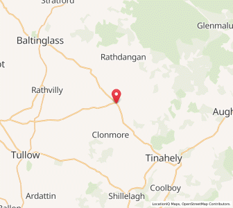 Map of Hacketstown, LeinsterLeinster