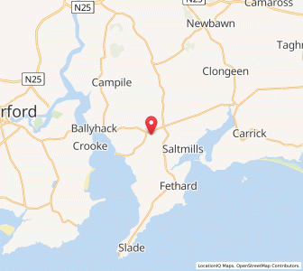 Map of Haggard Bridge, LeinsterLeinster