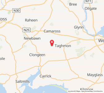 Map of Hawkshaws Bridge, LeinsterLeinster