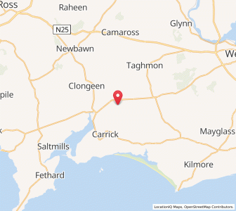 Map of Hilltown, LeinsterLeinster