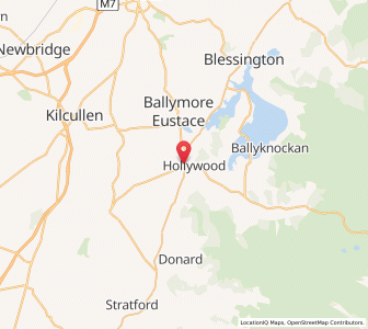Map of Hollywood, LeinsterLeinster