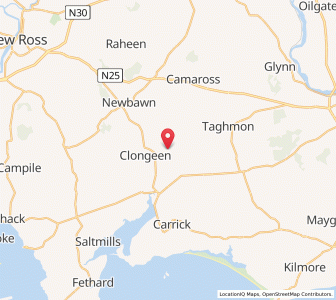 Map of Hores Mead Bridge, LeinsterLeinster