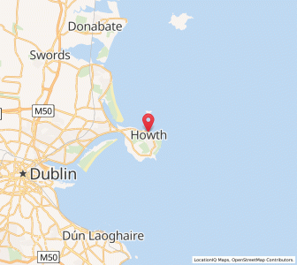 Map of Howth, LeinsterLeinster