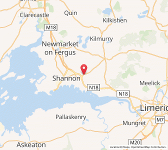 Map of Hurlers Cross, MunsterMunster