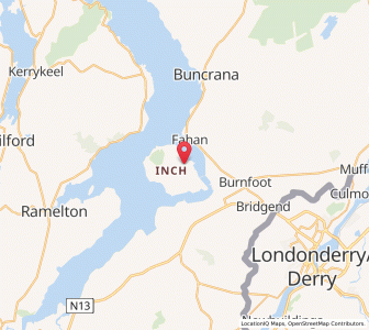 Map of Inch, UlsterUlster