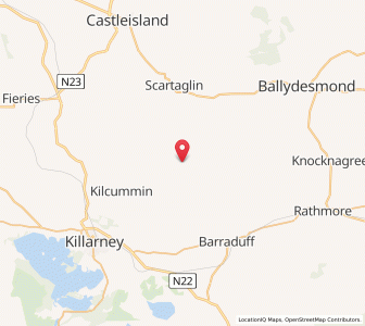 Map of Inchicorrigane, MunsterMunster