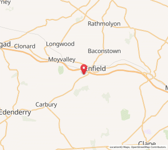 Map of Johnstown Bridge, LeinsterLeinster