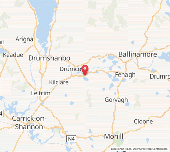 Map of Keshcarrigan, ConnaughtConnaught