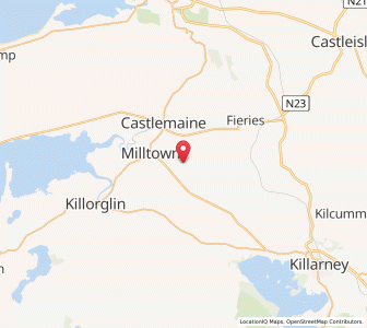 Map of Kibranagh, MunsterMunster