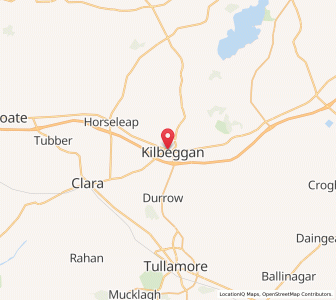 Map of Kilbeggan, LeinsterLeinster