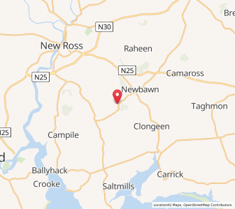 Map of Kilbraney, LeinsterLeinster