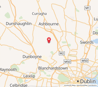 Map of Kilbride Cross Roads, LeinsterLeinster