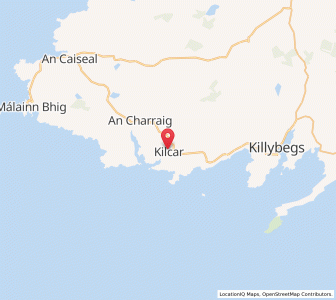 Map of Kilcar, UlsterUlster