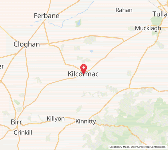 Map of Kilcormac, LeinsterLeinster