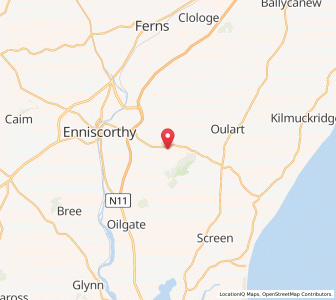 Map of Kilcotty, LeinsterLeinster