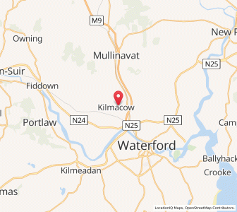 Map of Kilcronagh, LeinsterLeinster