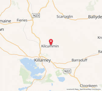 Map of Kilcummin Farmhill, MunsterMunster