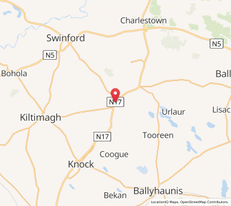 Map of Kilkelly, ConnaughtConnaught