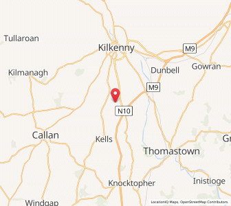 Map of Kilkenny, LeinsterLeinster