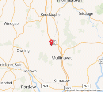 Map of Killahy, LeinsterLeinster