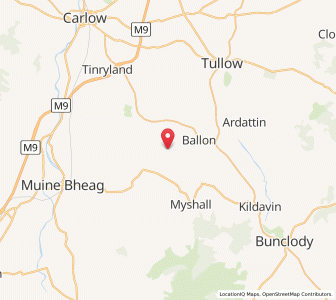 Map of Killan Bridge, LeinsterLeinster