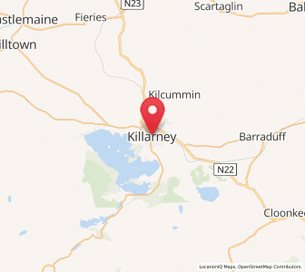 Map of Killarney, Munster