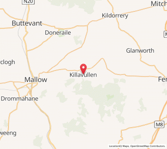 Map of Killavullen, MunsterMunster