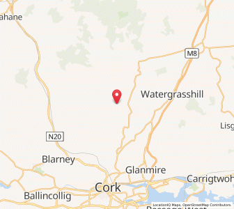 Map of Killeagh Cross Roads, MunsterMunster