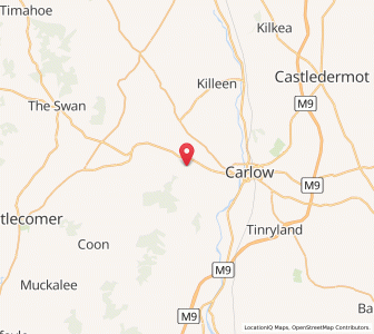 Map of Killeshin, LeinsterLeinster