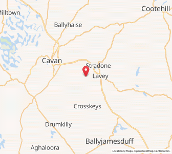 Map of Killyconnan, UlsterUlster