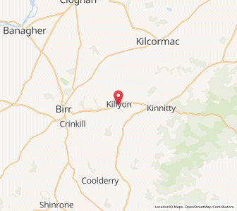 Map of Killyon, LeinsterLeinster