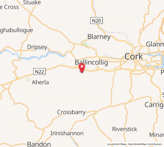 Map of Kilnaglory, MunsterMunster