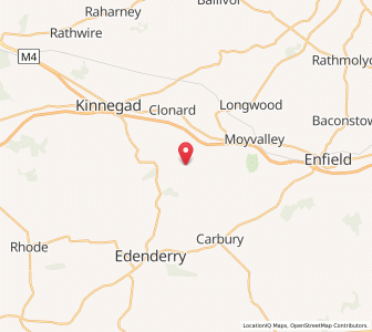 Map of Kilrainy Cross Roads, LeinsterLeinster