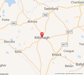 Map of Kiltamagh, ConnaughtConnaught