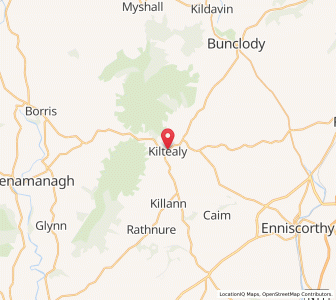 Map of Kiltealy, LeinsterLeinster