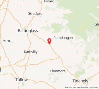 Map of Kiltegan, LeinsterLeinster