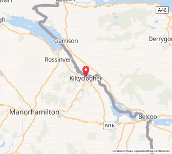 Map of Kiltyclogher, ConnaughtConnaught