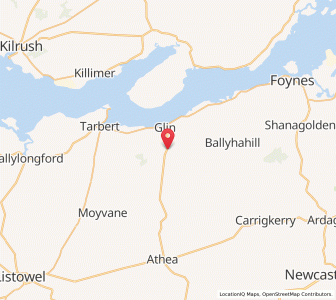 Map of Kinard, MunsterMunster