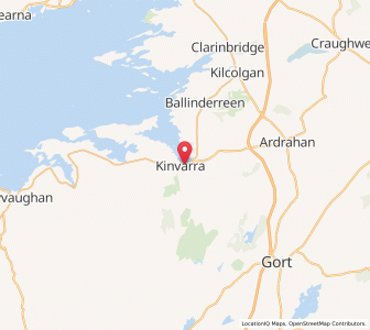 Map of Kinvarra, ConnaughtConnaught