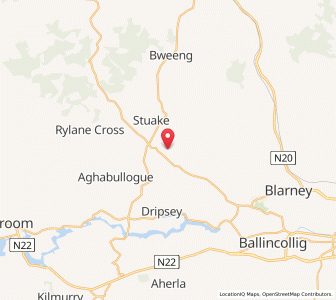 Map of Knockanare, MunsterMunster